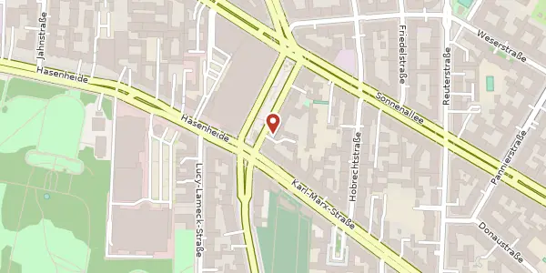 Karte der Umgebung von Hermannplatz 2-3, 10967 Berlin