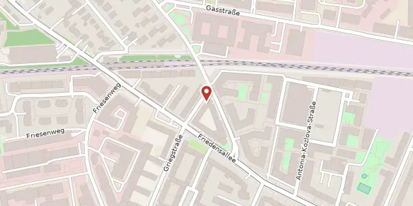 Karte der Umgebung von Griegstraße 126, 22763 Hamburg