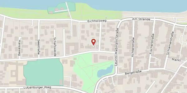 Karte der Umgebung von Friedrich-Ebert-Straße 8, 23774 Heiligenhafen