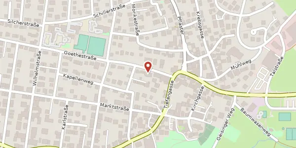 Karte der Umgebung von Goethestraße 5, 74379 Ingersheim