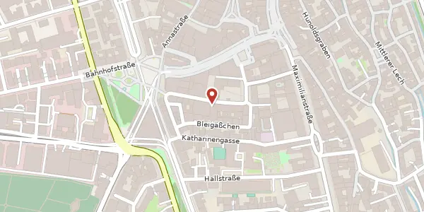 Karte der Umgebung von Zeuggasse 7, 86150 Augsburg