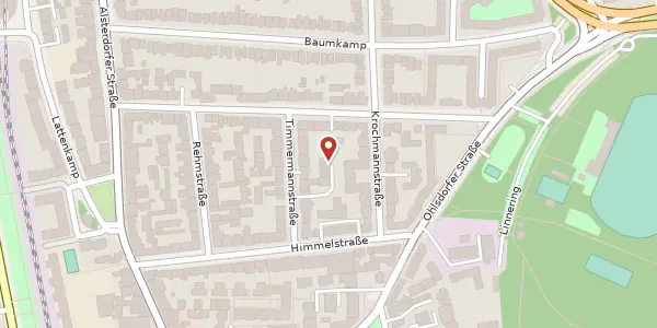 Karte der Umgebung von Timmermannstr. 8e, 22299 Hamburg