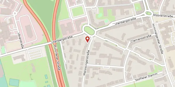 Karte der Umgebung von Merowingerstr. 167, 40225 Düsseldorf