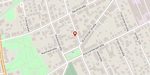 Karte der Umgebung von Waldemarstraße 3, 13156 Berlin