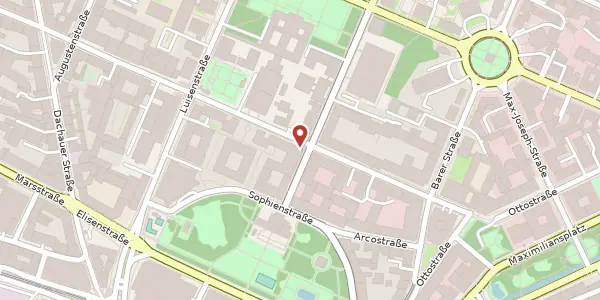 Karte der Umgebung von Karlstr. 23, 80333 München