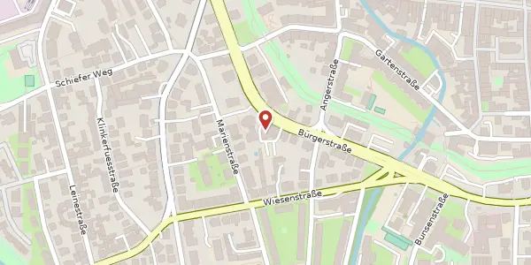 Karte der Umgebung von Bürgerstraße 20, 37073 Göttingen