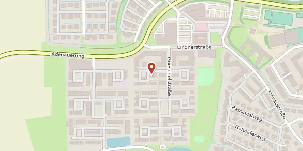 Karte der Umgebung von Hegemannweg 7, 91056 Erlangen