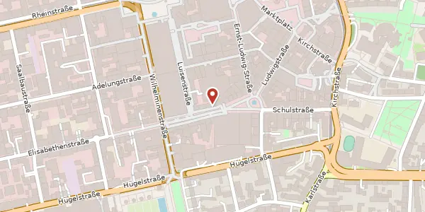 Karte der Umgebung von Elisabethenstr. 5, 64283 Darmstadt