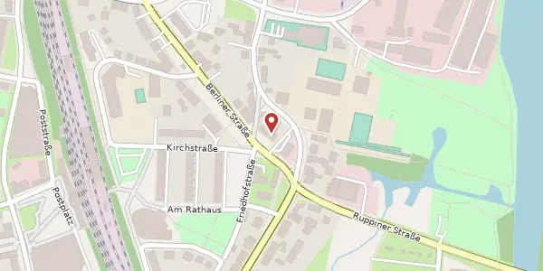 Karte der Umgebung von Berliner Straße 46, 16761 Hennigsdorf