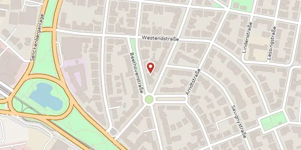 Karte der Umgebung von Beethovenstr. 22, 60325 Frankfurt