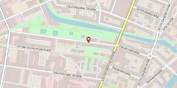 Karte der Umgebung von Industriestraße 71 e, 04229 Leipzig