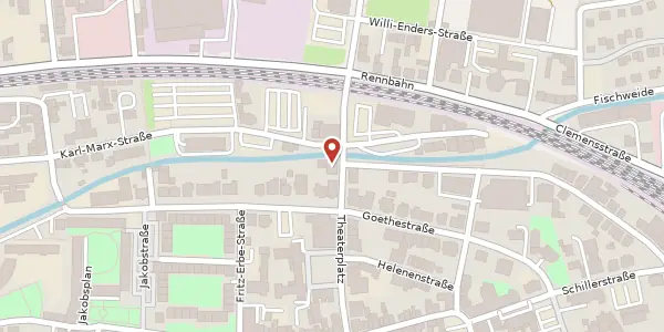 Karte der Umgebung von Clemdastraße 3, 99817 Eisenach