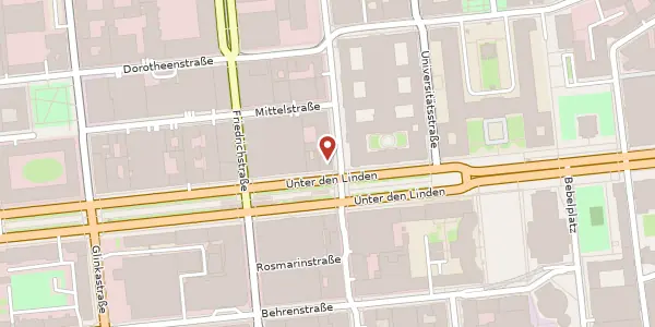 Karte der Umgebung von Unter den Linden 10, 10117 Berlin