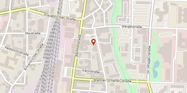 Karte der Umgebung von Hochstraße 8, 92637 Weiden