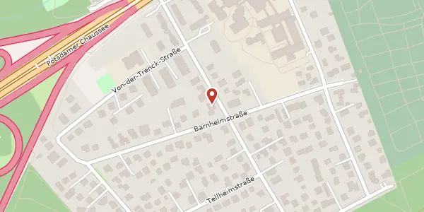 Karte der Umgebung von Quantzstraße 9, 14129 Berlin