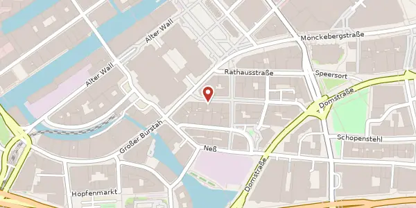 Karte der Umgebung von Schauenburgerstraße 49, 20095 Hamburg