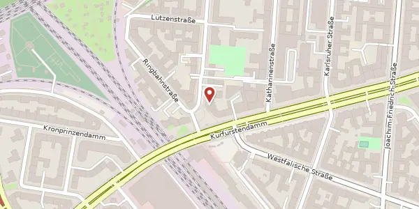 Karte der Umgebung von Kurfürstendamm 115 b, 10711 Berlin
