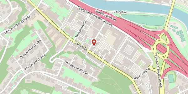 Karte der Umgebung von Zähringer Straße 2a, 66119 Saarbrücken