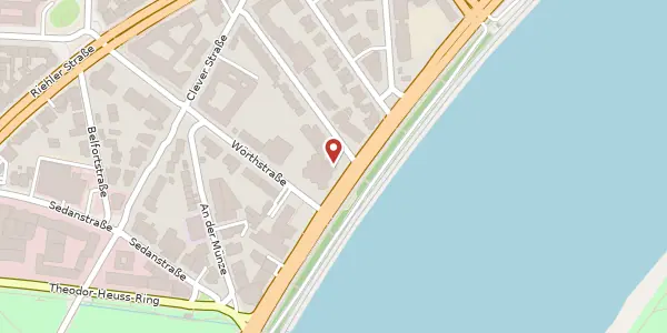 Karte der Umgebung von Mevissenstraße 16, 50668 Köln