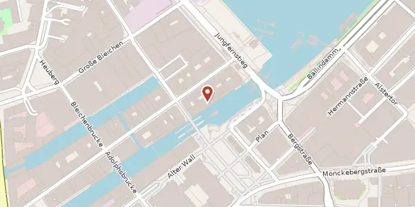 Karte der Umgebung von Alsterarkaden 12, 20354 Hamburg