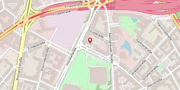 Karte der Umgebung von Rolandstr. 5, 45128 Essen