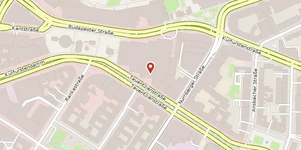 Karte der Umgebung von Tauentzienstraße 11, 10789 Berlin