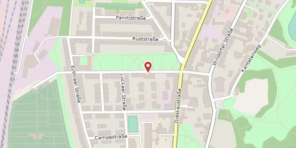 Karte der Umgebung von Schwartzestraße 15, 04229 Leipzig