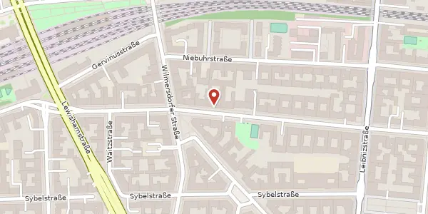 Karte der Umgebung von Mommsenstraße 27, 10629 Berlin