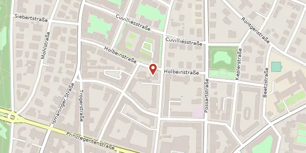 Karte der Umgebung von Holbeinstr. 18, 81679 München