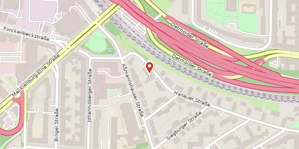 Karte der Umgebung von Hanauerstraße 63, 14197 Berlin