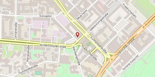Karte der Umgebung von Obere Königsstraße 1, 34117 Kassel