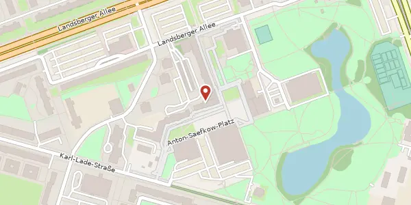 Karte der Umgebung von Anton-Saefkow-Platz 12, 10369 Berlin