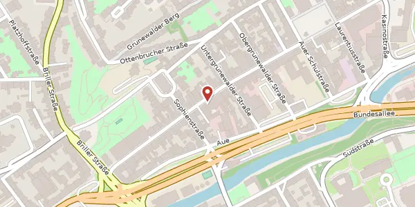 Karte der Umgebung von Friedrich-Ebert-Str. 59, 42103 Wuppertal