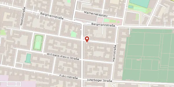 Karte der Umgebung von Arndtstraße 37, 10965 Berlin