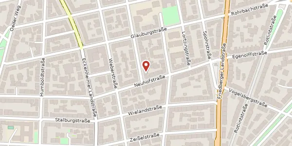 Karte der Umgebung von Gluckstr. 4, 60318 Frankfurt