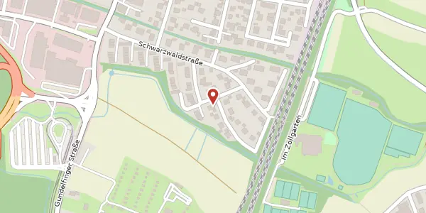 Karte der Umgebung von Vogesenstraße 28, 79194 Gundelfingen (Breisgau)