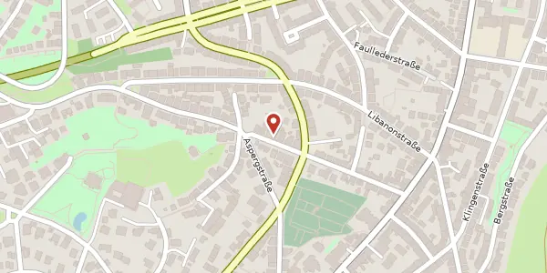Karte der Umgebung von Bussenstraße 36, 70184 Stuttgart