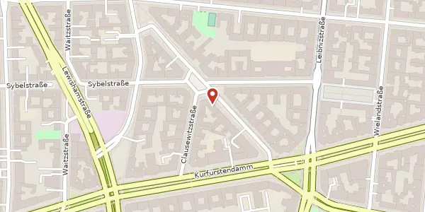 Karte der Umgebung von Giesebrechtstraße 5, 10629 Berlin