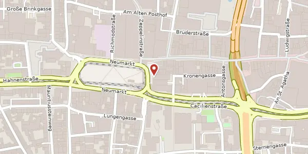 Karte der Umgebung von Neumarkt 1 c, 50667 Köln