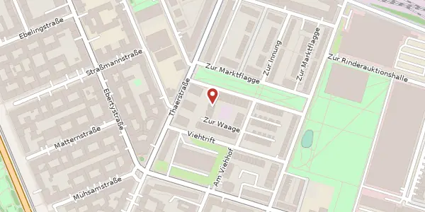 Karte der Umgebung von Zur Waage 47, 10247 Berlin