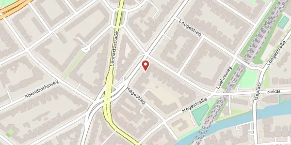 Karte der Umgebung von Eppendorfer Landstraße 16, 20249 Hamburg