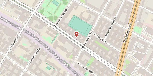 Karte der Umgebung von Wichertstraße 52, 10439 Berlin