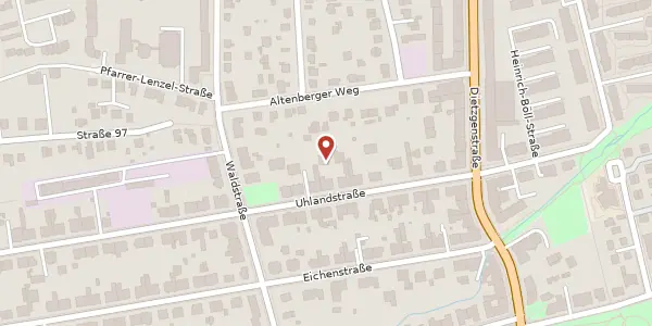 Karte der Umgebung von Uhlandstraße 9 A, 13156 Berlin