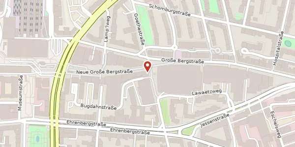 Karte der Umgebung von Altonaer Poststraße 15, 22767 Hamburg