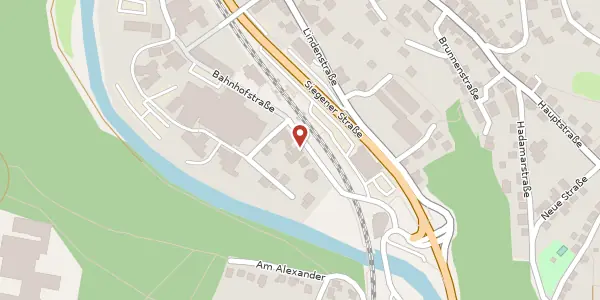Karte der Umgebung von Bahnhofstraße 36, 57548 Kirchen