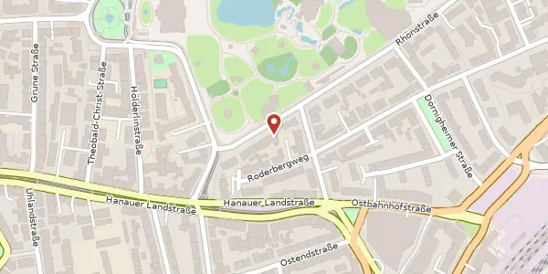 Karte der Umgebung von Am Tiergarten 28, 60316 Frankfurt