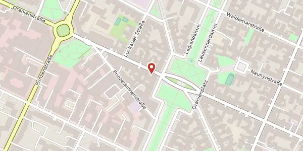 Karte der Umgebung von Oranienstraße 164, 10969 Berlin