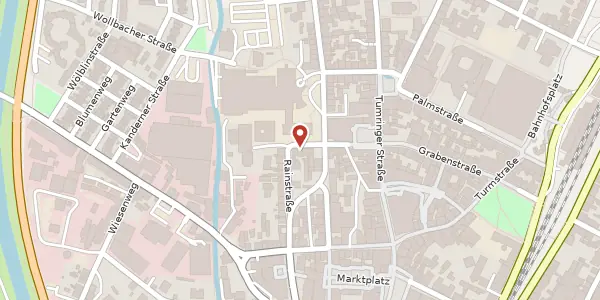 Karte der Umgebung von Röntgenstraße 5, 79539 Lörrach