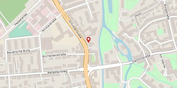 Karte der Umgebung von Schützenwiese 41, 31137 Hildesheim