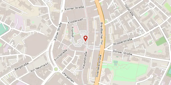Karte der Umgebung von Hauptstr. 43-45, 42651 Solingen